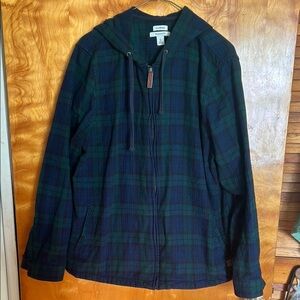 L.L. Bean Green and Blue Plaid Jacket
